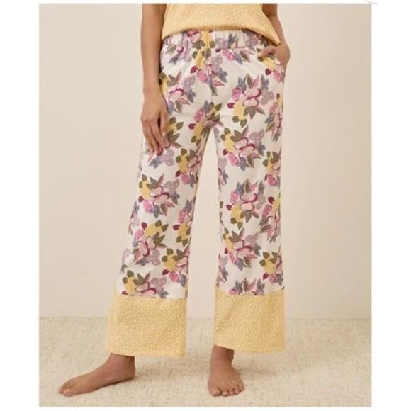 Pact Other - Pact Women's Natural Organic Cotton Staycation Sleep Pant Pink Floral XL